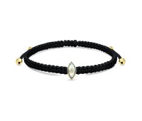 Evil Eye with Enamel Matt Rope Bracelet BR-306-GP